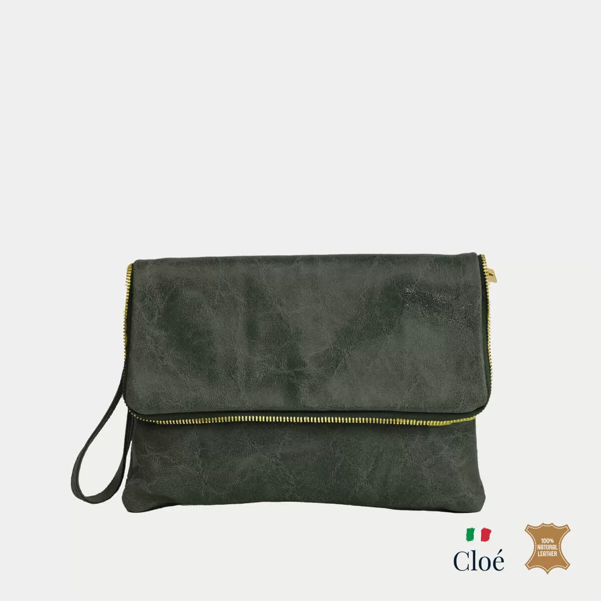 Дамска чанта Silia маслено зелено