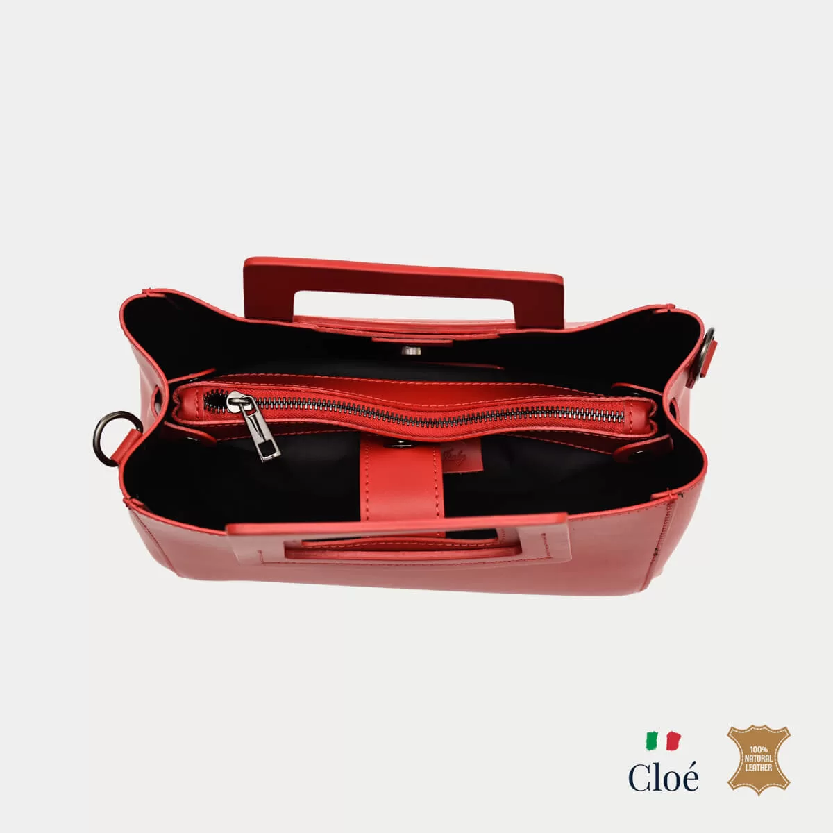 Дамска чанта Belinda червена - Image 4