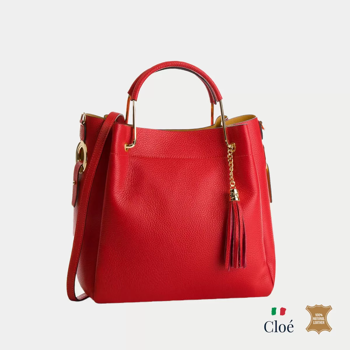 Дамска чанта Olea червено