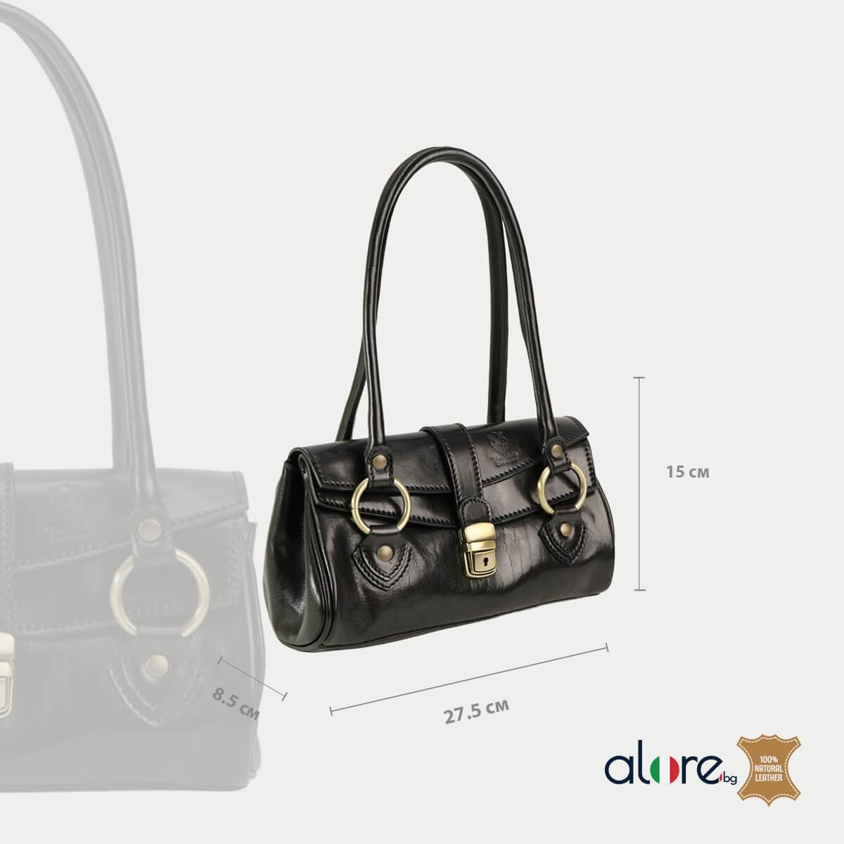 Дамска чанта Olivia черно - Image 5