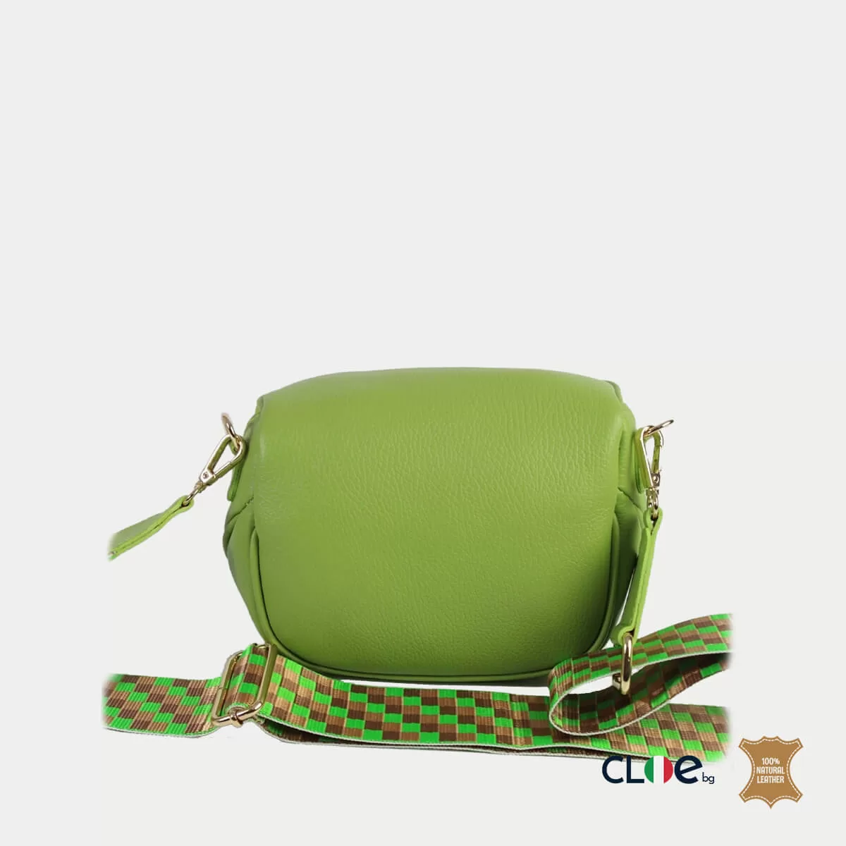 Малка дамска чанта Beki ябълково зелено - Image 3