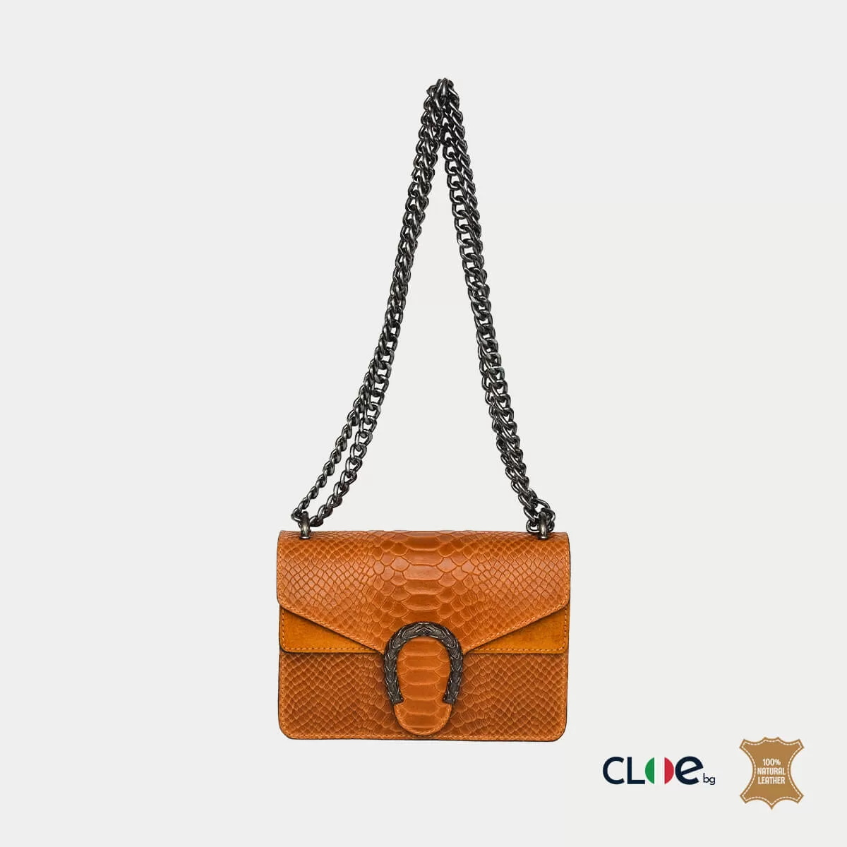 Дамска чанта Lily карамел - Image 5