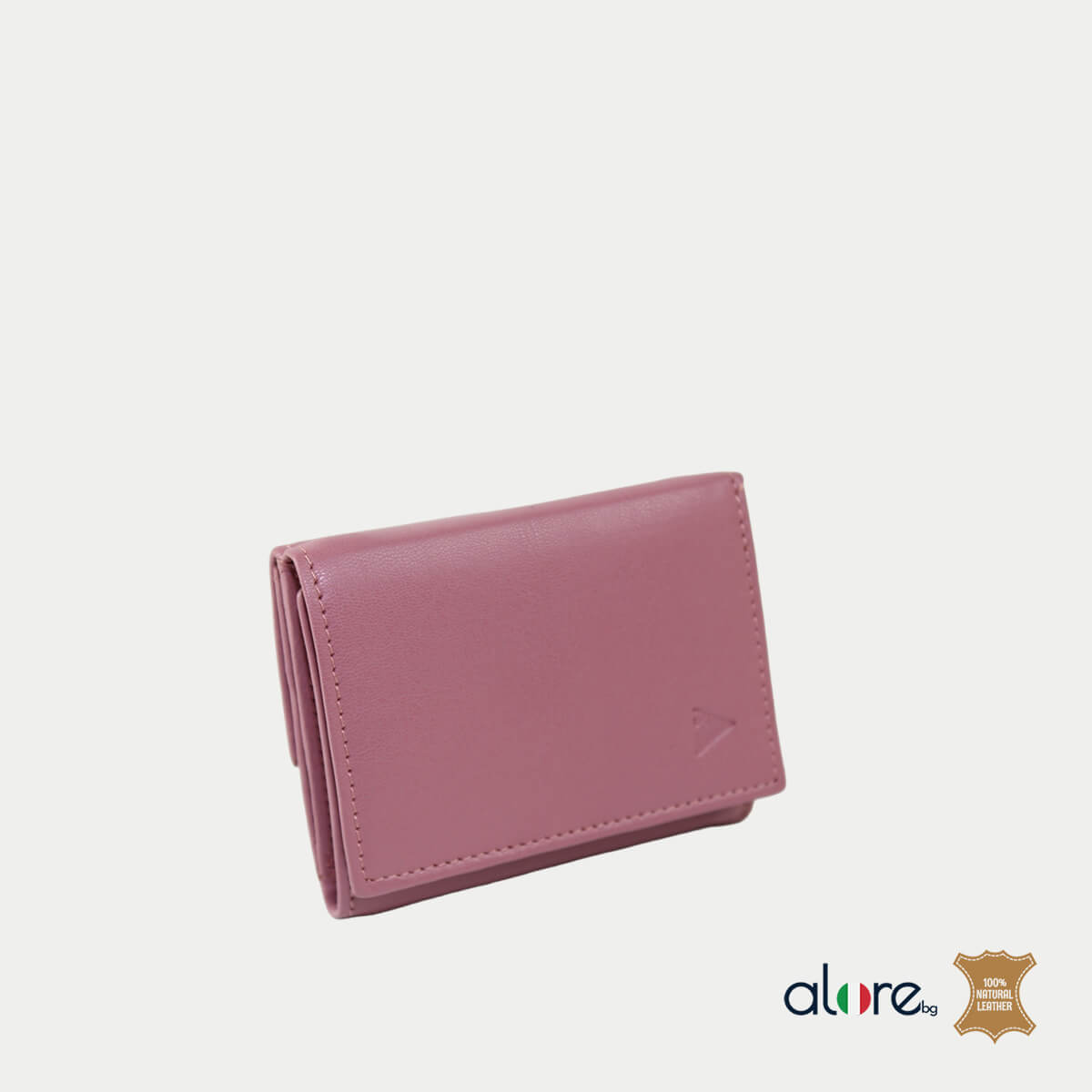 Малко дамско портмоне Besa в розово страничен изглед