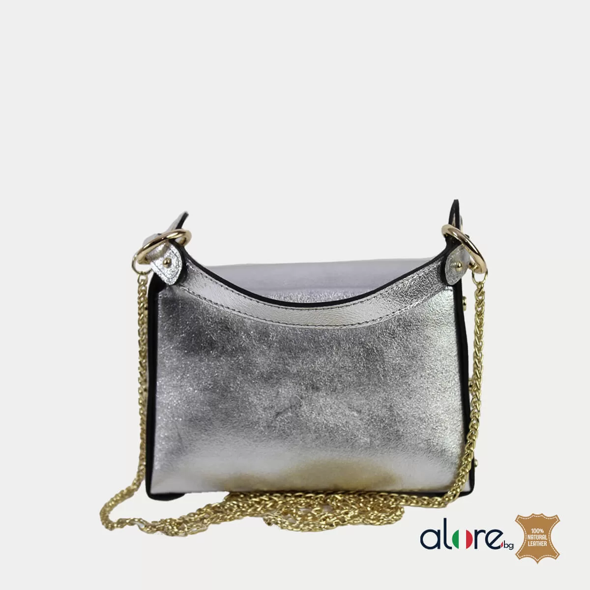 Малка дамска чанта Miranda сребро - Image 3