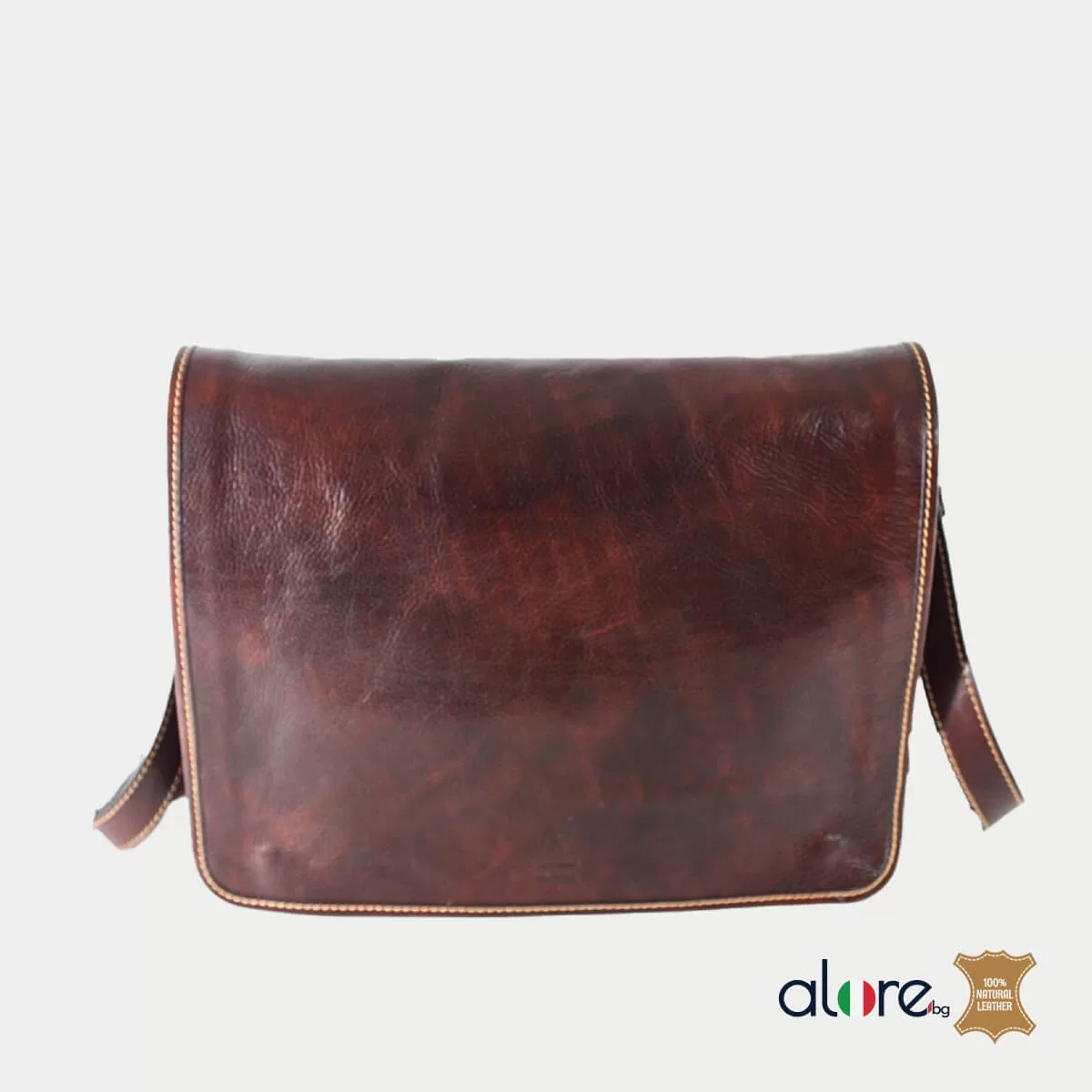 Луксозна мъжка чанта Franco шоколад