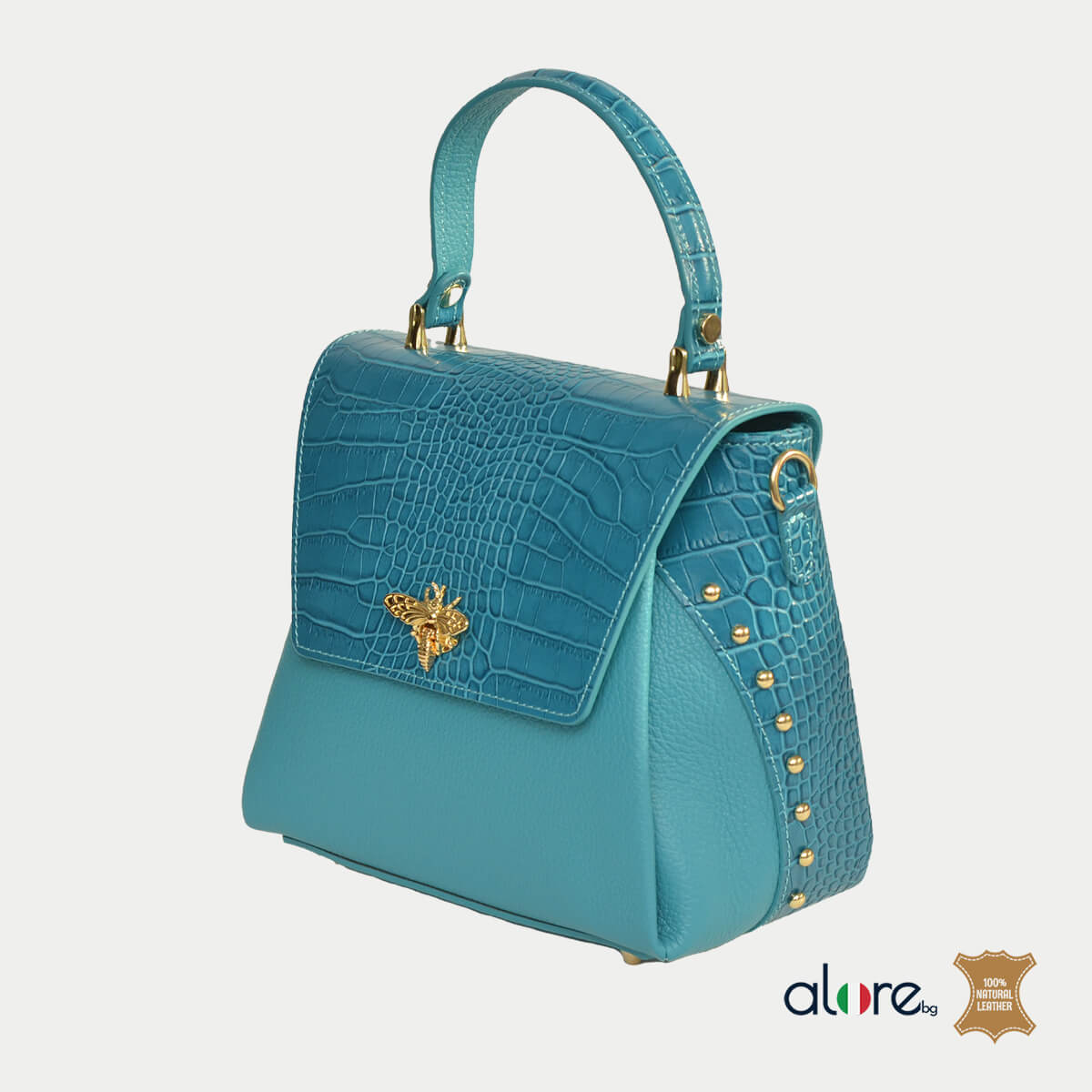 Дамска чанта Elisa морско синьо крок - Image 2