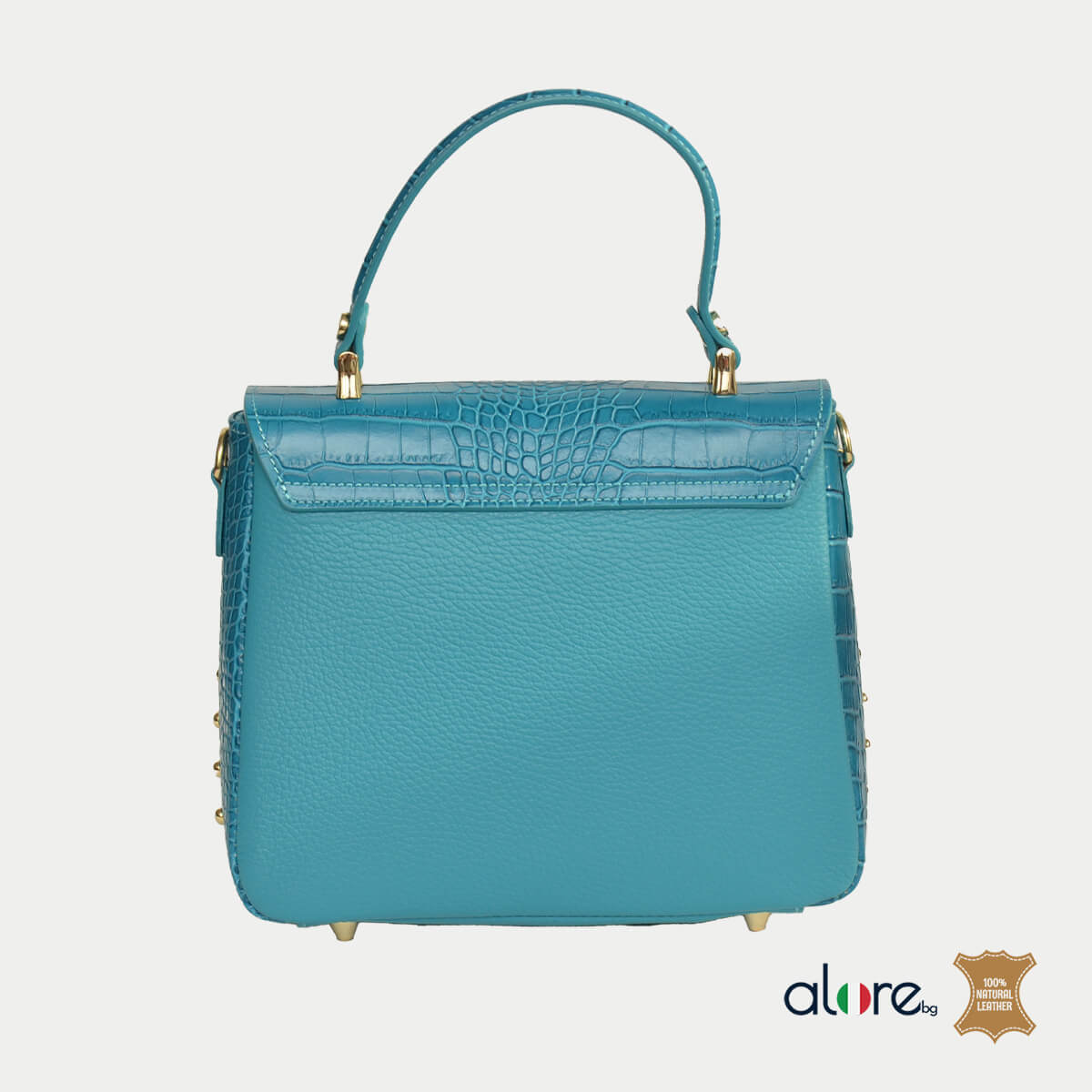 Дамска чанта Elisa морско синьо крок - Image 3