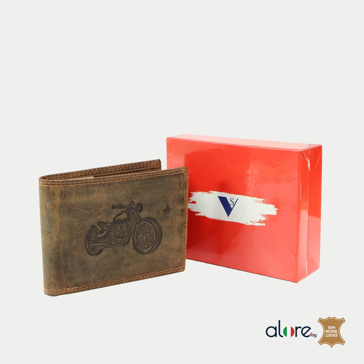 Мъжки портфейл Roote кафяв - Image 5