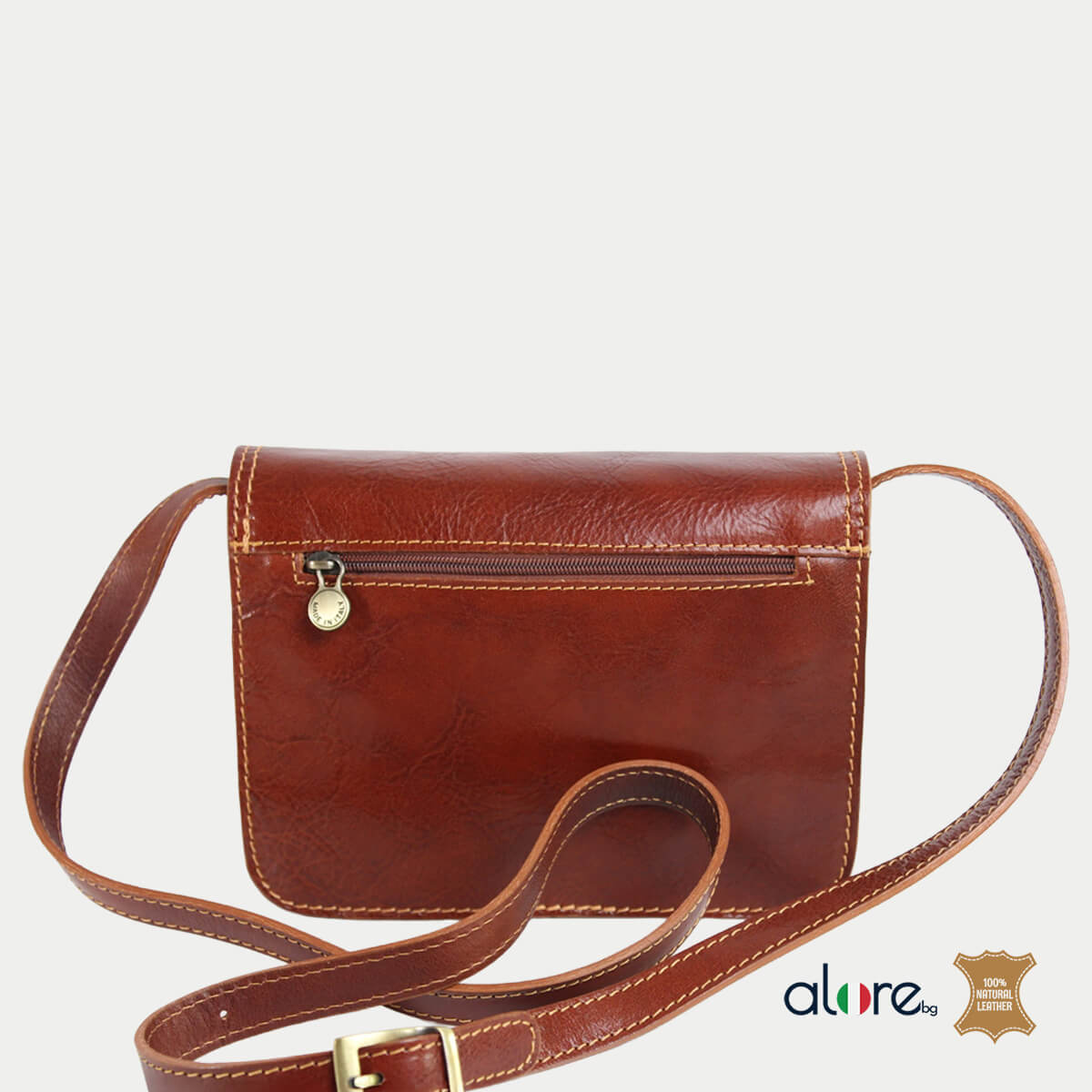 Дамска чанта Giada шоколад - Image 3