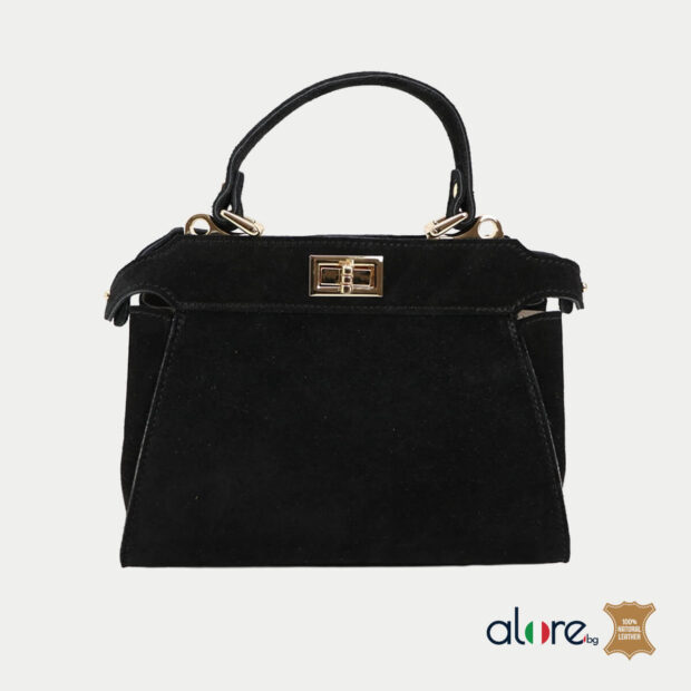 Луксозна дамска чанта Sesilia черно